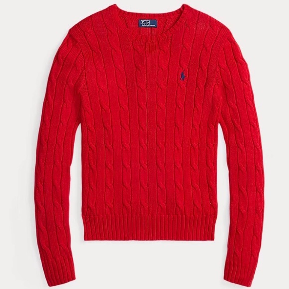 Polo Ralph Lauren Sweaters - Cable-Knit Cotton Crewneck Sweater
Polo Ralph Lauren Red medium